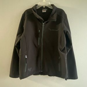 Black, Full Zip, Soft Shell Jacket